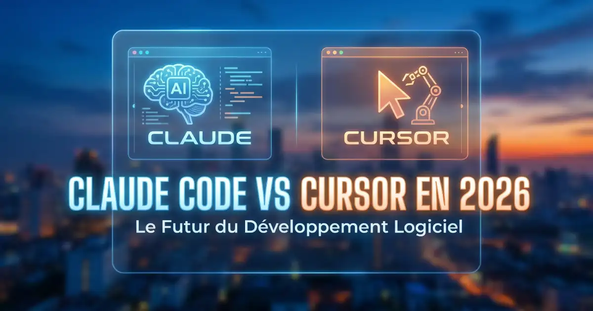 Comparatif Claude Code vs Cursor en 2026 : agent autonome vs IDE augmenté, tarifs, choix par profil et combo gagnant