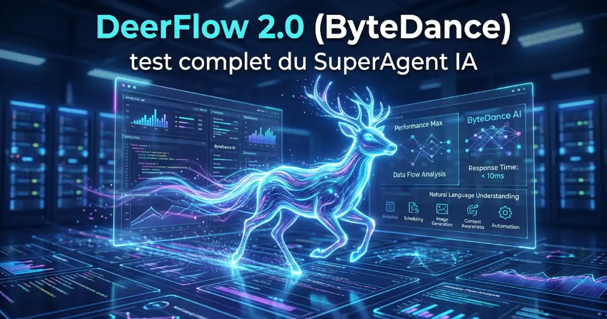 DeerFlow 2.0 ByteDance : SuperAgent open source testé 2 semaines avec architecture mémoire, planning et sandbox