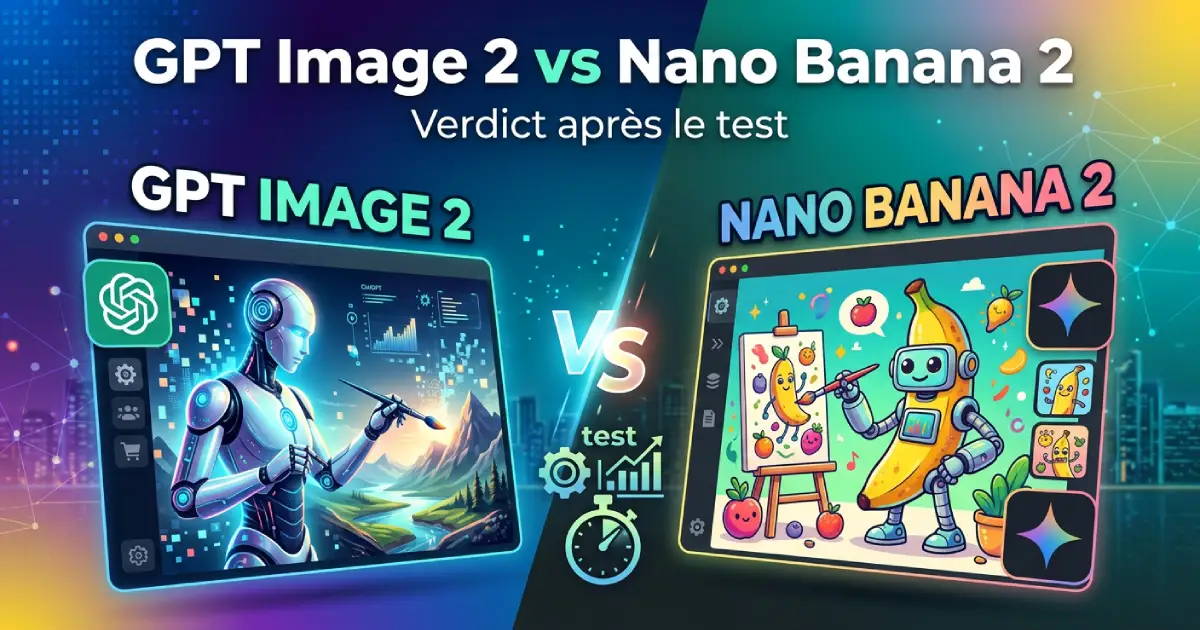GPT Image 2 vs Nano Banana 2 : comparatif des générateurs d’images IA en avril 2026