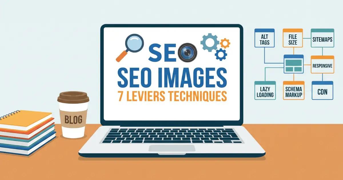 SEO image : checklist technique 2026 avec seuils chiffrés pour alt text, WebP, schema et Core Web Vitals